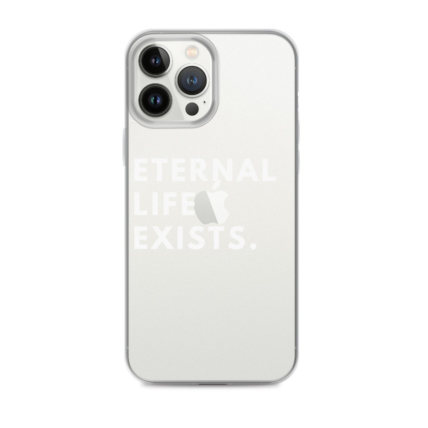 Eternal Life Exists White Letter iPhone Case