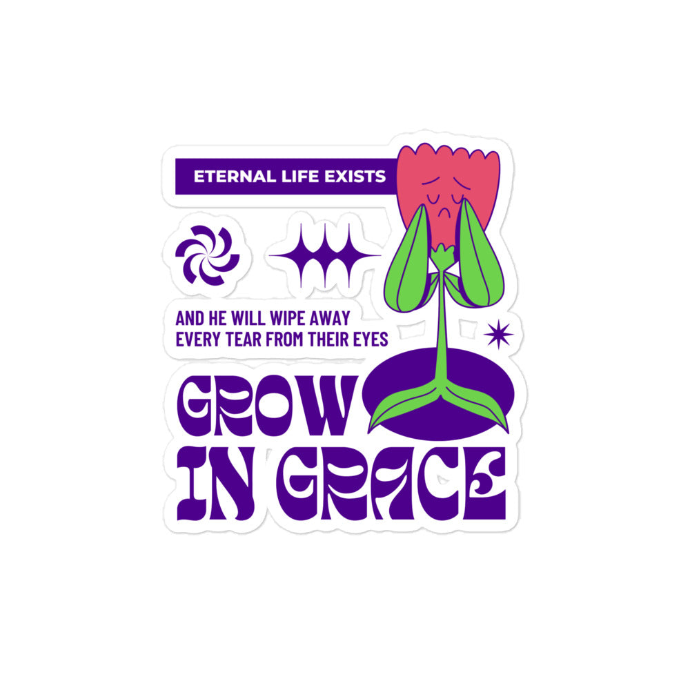Grow In Grace Sticker